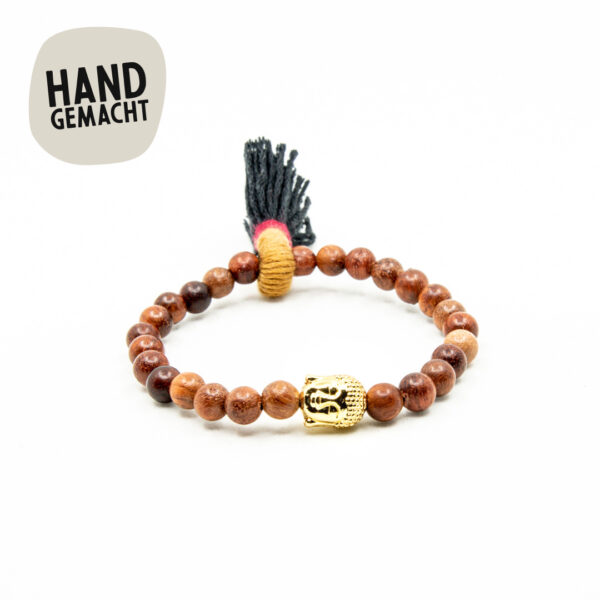 mala armband mit gold buddha